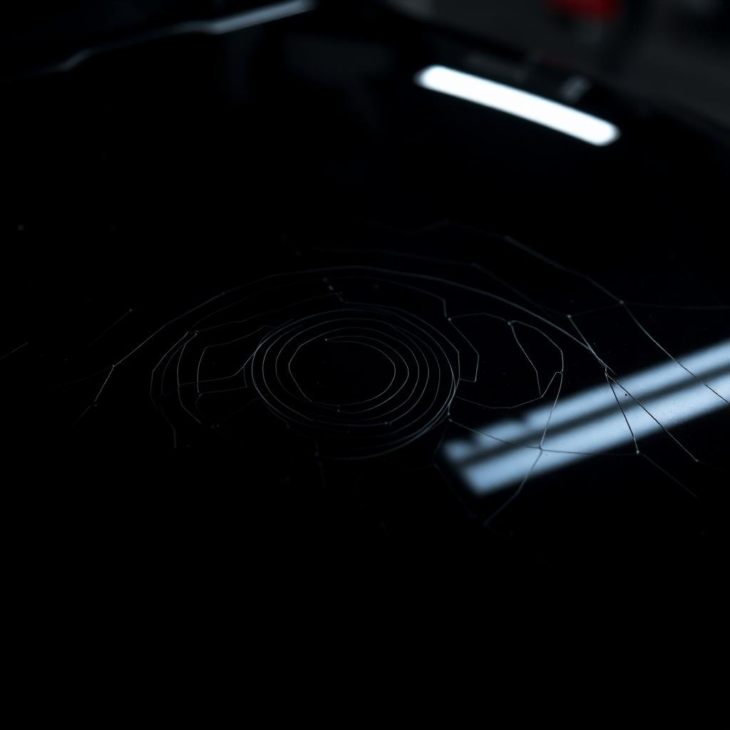 Swirl marks and micro-scratches in vehicle clear coat caused by automatic brush washes